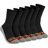 image:imageTimberland PRO Mens Sorbtek Moisture Control Mens Socks Arch Support Cushioned Footbed Size 712 6 Pairs setBlack