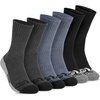 image:imageTimberland PRO Mens Sorbtek Moisture Control Mens Socks Arch Support Cushioned Footbed Size 712 6 Pairs setDenim Combo