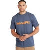 image:imageTimberland PRO UnisexAdult Core Linear Logo Timberland PRO Mens Core ShortSleeve TShirt Black Iris Heather 3XLargeBlack Iris Heather