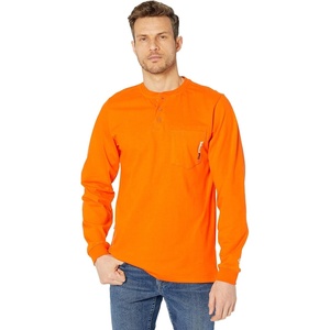 image:imageTimberland Mens Cotton Core FlameResistant LongSleeve HenleyBlaze Orange