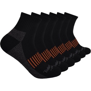 image:imageTimberland PRO 6Pack Half Cushion Quarter SocksBlack 6 Pack