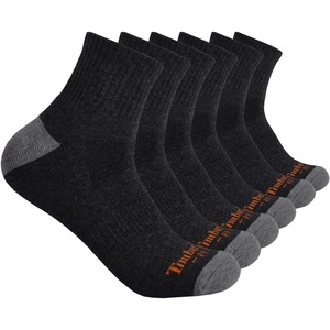 image:imageTimberland PRO 6Pack Half Cushion Quarter SocksCharcoal Heather