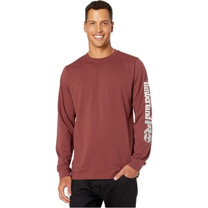 image:imageTimberland PRO Base Plate Blended Long Sleeve TShirt with LogoMaroon