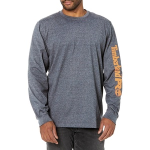 image:imageTimberland PRO Base Plate Blended Long Sleeve TShirt with LogoNavy Heather