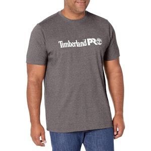 image:imageTimberland PRO Base Plate Short Sleeve TShirt with LogoDark Charcoal Heather