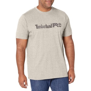 image:imageTimberland PRO Base Plate Short Sleeve TShirt with LogoLight Grey Heather