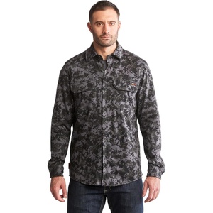 image:imageTimberland PRO FR Cotton Core Button Front ShirtBlack Digital Print
