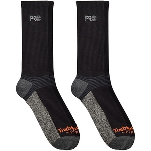 image:imageTimberland PRO Mens 2pack Ribbed Logo Crew SocksBlack