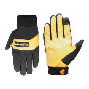 image:imageTimberland PRO Mens All Weather Insulated Work Gloves  Waterproof Breathable Insert  Stretch Nylon RipStop Back Hand  Reinforced Palm Grip  Touchscreen Compatible Black Wheat LargeBlack Wheat