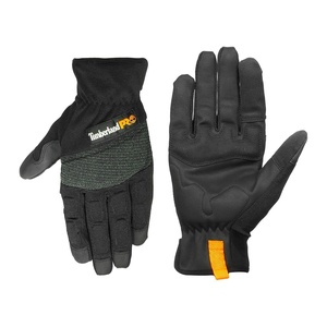 image:imageTimberland PRO Mens Construction Work Gloves  Stretch Nylon Back Hand  Synthetic Leather Palm  Reinforced Palm and Knuckle  Touchscreen Compatible  Machine Washable Black Medium