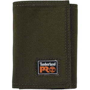 image:imageTimberland PRO Mens Cordura Nylon RFID Trifold Wallet with ID WindowOlive