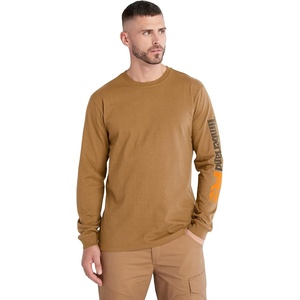 image:imageTimberland PRO Mens Core Logo LongSleeve TShirtDark Wheat