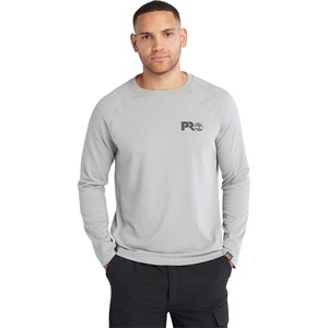 image:imageTimberland PRO Mens Core Refelctive Pro Logo LongSleeve TShirtMedium Grey Heather