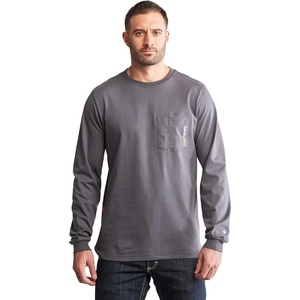 image:imageTimberland PRO Mens Fr Cotton Core LongSleeve Pocket TShirtCharcoal