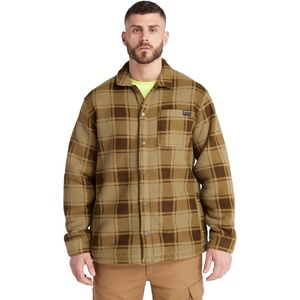 image:imageTimberland PRO Mens Gritman Check HeavyWeight Fleece ShirtBurnt Olive Tartan