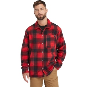image:imageTimberland PRO Mens Gritman Check HeavyWeight Fleece ShirtChili Pepper Tartan