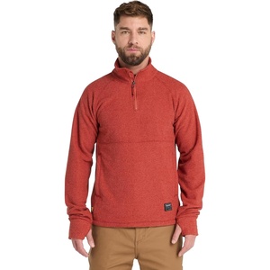 image:imageTimberland PRO Mens Irvine 14zip Waffle FleeceCinnabar Heather