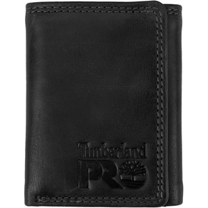 image:imageTimberland PRO Mens Leather Trifold Wallet with ID Window BlackBullard One SizeBlackBrandy