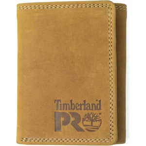 image:imageTimberland PRO Mens Leather Trifold Wallet with ID Window BlackBullard One SizeWheatPullman
