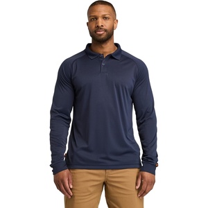 image:imageTimberland PRO Mens Wicking Good LongSleeve PoloNavy