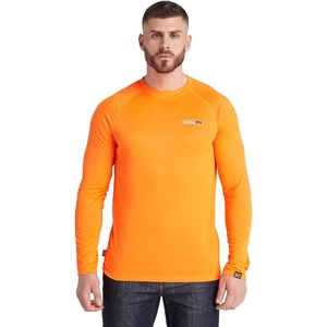 image:imageTimberland PRO Mens Wicking Good LongSleeve TShirt 20Bright Orange
