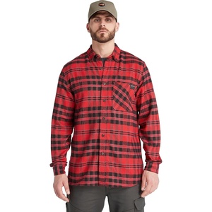 image:imageTimberland PRO Mens Woodfort MidWeight Flannel Shirt 20Chili Pepper Yd