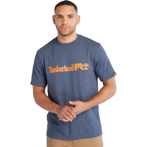 image:imageTimberland PRO UnisexAdult Core Linear Logo Timberland PRO Mens Core ShortSleeve TShirt Black Iris Heather 3XLargeBlack Iris Heather