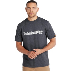 image:imageTimberland PRO UnisexAdult Core Linear Logo Timberland PRO Mens Core ShortSleeve TShirt Black Iris Heather 3XLargeDeepest Grey Heather