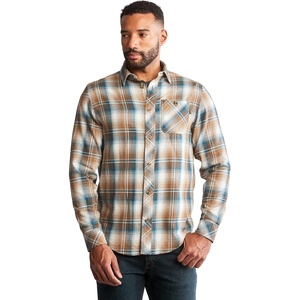 image:imageTimberland PRO Woodfort MidWeight Flannel Work ShirtPortland Plaid Brown