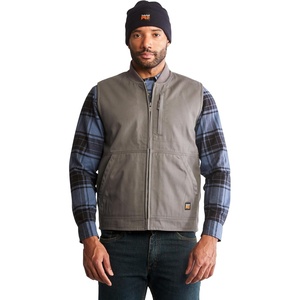 image:imageTimberland Unisex Adult Gritman Lined Canvas VestPewter