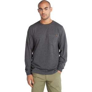 image:imageTimberland unisexadult Core Pocket Longsleeve TshirtOutdoors EquipmentDeepest Grey Heather